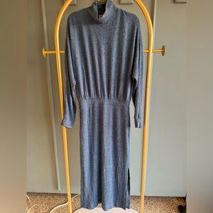 Anthropologie Blue Long Sleeve Dress